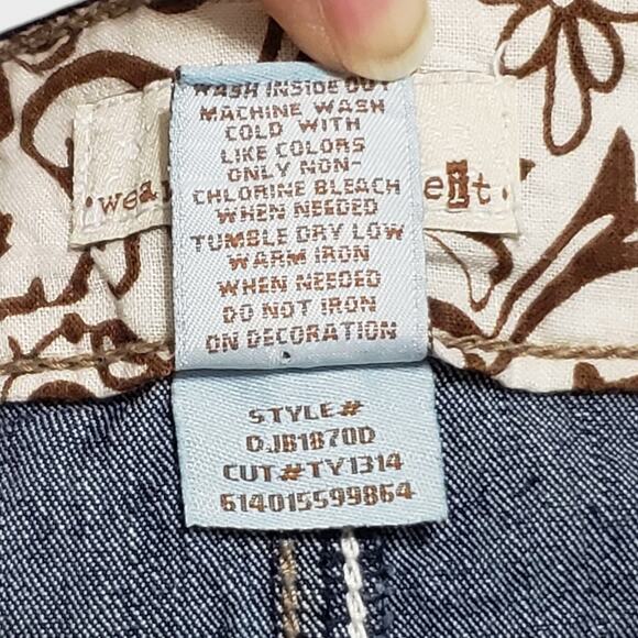 SO Trashy Y2K Micro Mini Denim Skirt Dark Blue Low Rise Stretch 90s 00s Sz 3 - Picture 4 of 6